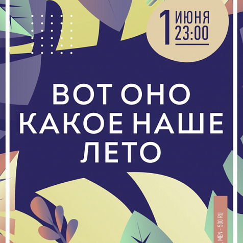 ВОТ ОНО КАКОЕ НАШЕ ЛЕТО