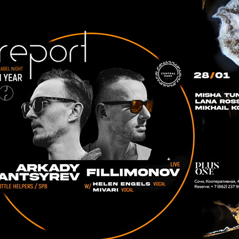 REPORT LABEL 1 YEAR: Arkady Antsyrev (Little Helpers / Спб)