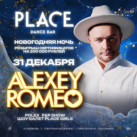 НОВОГОДНЯЯ НОЧЬ В  PLACE